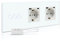 BSEED Dimmer Schalter mit Doppel USB Steckdose Anschluss (Max. 2.1A) Typ C Port 1 Fach 1 Weg Led Dimmer Schalter mit Touchscreen Wandsteckdosen mit USB Steckdose Touch Lichtschalter Weiß