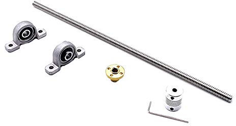 Oikabio 300 Mm T8 Leit Spindel Satz mit Leit Spindel Kupfer Steh Lager Block Kupplung und Kleinem Sechskant SchlüSsel für 3D Drucker