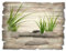 ARTland Wanddeko Bild aus Holz Holzbild vintage Deko 40x30 cm Wellness Spa Zen Steine Asia Asiatisch Japanisch Originell T6CD