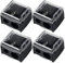 RGZD 4pcs Sacapuntas Maquillaje Paquete, 2 Agujeros Doble Maquillaje Doble Sacapuntas, Sacapuntas Crayón, Sacapuntas Cosmético Para Lápiz Cejas/Lápiz Ojos, Delineador Ojos/Delineador Labios