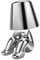 Luxus Bins Brother Tischlampe - Silber - Mr Which - Goldmännchen - Dekoratives Accessoire - Wohnzimmerdekoration - Schlafzimmerdekoration - Tischdekoration - Dekorative Tischlampe - Wohnaccessoire