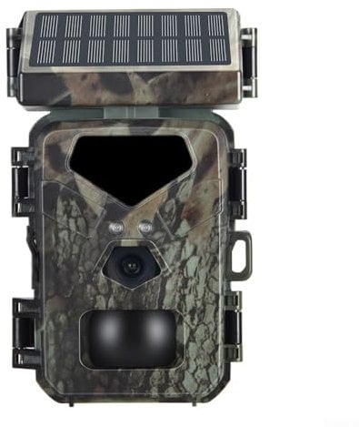Oniissy Solar Wildkamera, 1080P 20MP Jagdkamera, IR Sensoren LEDs mit Nachtsicht Bewegungsaktivierung IP66 wasserdichte Spielkamera für Gartenkamera Falle und Outdoor Wildlife Scouting