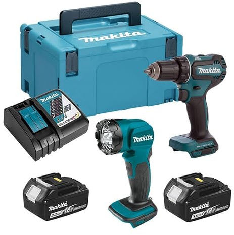 Combopack 2 kabellose Werkzeuge 18 V LXT (2 x 3,0 Ah) (DDF485 + DML815) – Makita DLX2349J