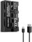 FEELWORLD 1 Pack Batería de Repuesto NP-F550 2200mAh para NP-F970 F960 F950 F770 F550, USB-C Recargable rápida Recargable para luz de vídeo LED, Monitor de cámara, transmisión inalámbrica
