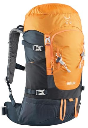 Mochila de travesia con espalda ventilada de 30 L. C: NARANJA/AZUL T: U