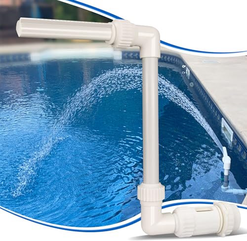 Inground Pools and Above Ground Pools Fountains, Adjustable Swimming Pool Sprinklers Fountains for Cooling Temperates, Summer Swimming Pool Waterfall for Garden Decor