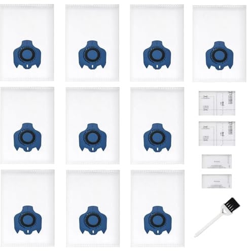 Miele 3D Efficiency Vacuum Cleaner Bags, Compatible with Miele S2000 S5000 S8000 C3 Complete C2 (New-GN 10P)