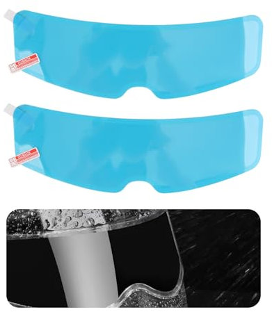 witeup Pinlock Visor Insert, Helmet Visor Anti-Fog Film, Anti Water Clear Protective Motorbike Helmet Visors Film, Universal Motorcycle Helmet Cover Film for Motorbike Helmet Cover 2PCS