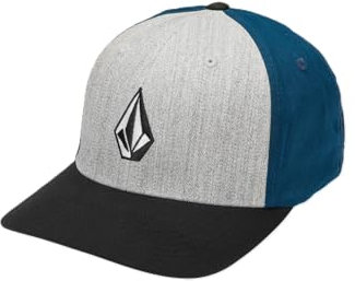 Volcom Full Stone Flex Fit Casquette de Baseball, Bleu foncé, Taille S Homme