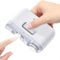 Electric Nail Clippers, Automatic Nails Blanking Sanding Polisher 2 in 1, Portable Nail File, Fingernail Cutter with LED Light, No Noise, One Key Operation, Safety Fingernail Trimmer for Baby