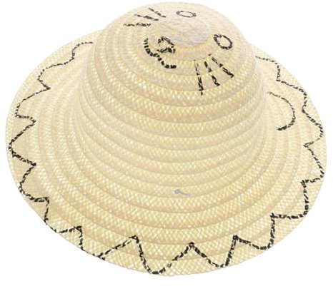 TOYANDONA Boy Girl DIY Straw Hat Craft Kit Blank Graffiti Straw Hat for Creative Fun Safe Materials Easy to Decorate for Art Activities and Unique Personalization