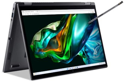 Acer Aspire Spin 14 2-in-1 Convertible Laptop, 14 WUXGA Touchscreen (1920 x 1200), Intel Core i7-150U, 32GB RAM, 1TB SSD, Intel Iris Xe Graphics, Windows 11 Home, Gray, incl Stylus Pen