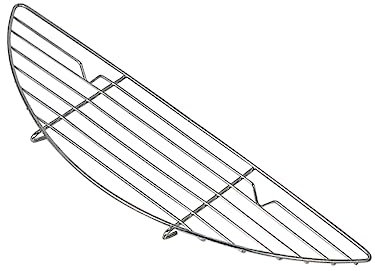 Kisangel Edelstahl BBQ Öl Ablauf Net Halbrunden Design Einfache Öl Filterung Outdoor Grill Werkzeug