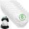 8 Pezzi Filtro Aspiracenere, Per Aspirapolvere A Bidone Lavor,Compatibile Con Serie VAC CF GBP WT Venti Trenta Rudy GNX Swimmy Filtrazione Ad Alta Efficienza Facile Sostituzione