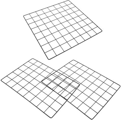OSOLADY 3 Stücke Draht Mesh Foto Display Dekoration Grid Panel Wohnkultur