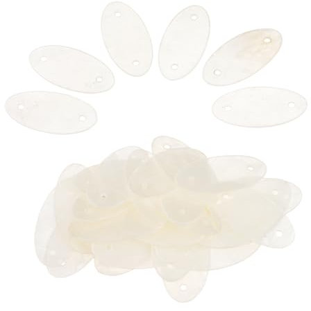 Angoily 100stücke Natürliche Muschelscheiben Für Windspiele Deko Und Schmuckherstellung Transparente Behang- Mit Löchern Für Hochzeiten Und Wohnraumgestaltung