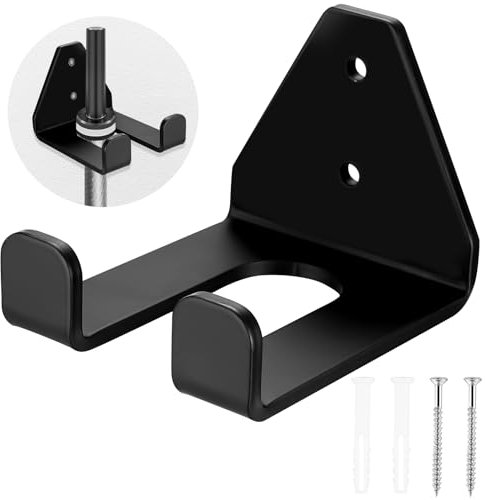 Langhantelstange Wandhaken, Hantelstangen Halterung, Hantelablage Wandhalterung für Langhantel Ständer, platzsparend Vertikale Hantelständer für Olympische Stangen Aufhängen, mit Schrauben