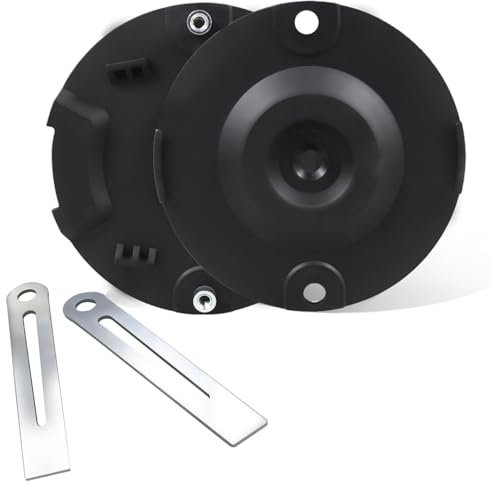 SANTUO Rasentrimmer Messer aus Metall für Einhell Rasentrimmer Ersatzmesser,Zubehör für Akku-Rasenmäher Einhell Akku-Rasentrimmer GE-CT 18 LI Design mit doppeltem Grundplattenschutz und Klingenhalter