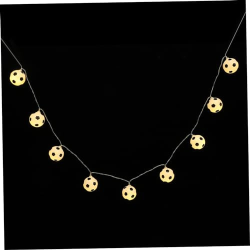 JECOMPRIS Fußball LED Lichterkette mit USB Lange Fußball Lampe Dekorative Lichter für Zuhause und Partys für Fußballfans und Besondere Anlässe