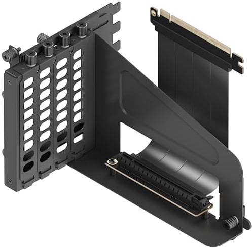 HAVN Universal VGPU Kit with Premium PCIe 5.0 Riser Cable | Vertical GPU Mount Bracket | Adjustable 6-Slot Design | Compatible with ATX PC Cases | Black