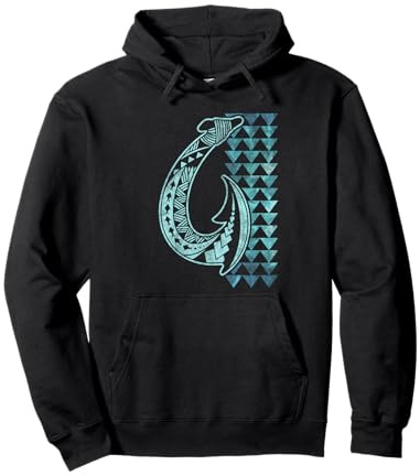Hawaii Tribal Haken Haifischzähne Hawaii Maori Vintage Pullover Hoodie