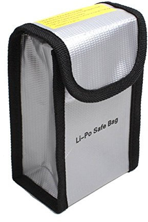 YUNIQUE GREEN-CLEAN-POWER - Sac de Batterie Lipo Ignifuge pour DJI Phantom 3/4 | Protection Haute Qualité | Sûr pour la Charge et Le Stockage | Résistant au Feu, Argent, Plastique