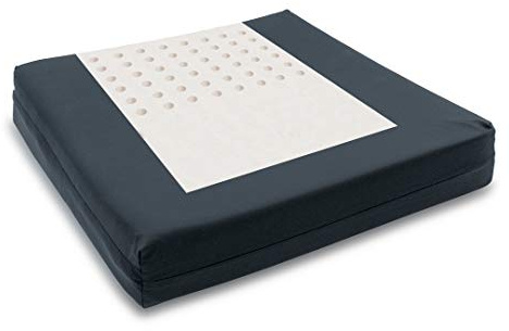 Obbocare Anti-Druckentlastungskissen, laminiert, aus viskoelastischem Schaumstoff, mit Bezug aus wasserdichtem und atmungsaktivem Polyurethan, 42 x 42 x 7 cm