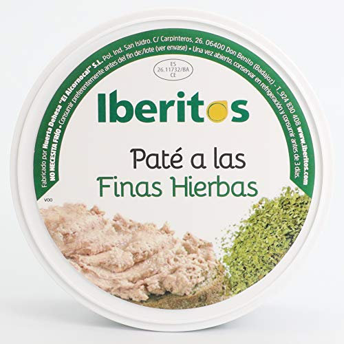 Iberitos - Paté Con Finas Hierbas - 1 Lata X 250 Gramos