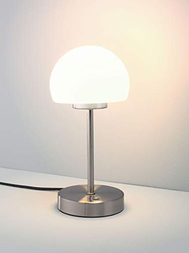 casa NOVA Tischleuchte Corby (D 12 cm) D 12 cm grau Tischleuchte Tischlampe Klemmleuchte Schreibtischleuchte Schreibtischlampe