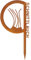 Craft&Style Edelrost Gartendekoration Kräuterstecker Cortenstahl Schnittlauch, CorTen A …