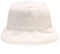 XYIYI Weiß Pelzig Fischerhut Bucket Hat Winter Wärmer Eimer Hut Flauschige Fischermütze für Damen Mädchen