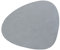LindDNA Tischset Curve L aus Recyceltem Leder in der Farbe Silver, Maße: 44cm x 37cm x 0,2cm, 990549