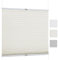 iomangio® Klemm Plissee ohne Bohren Faltrollo mit Klemmträger 60cm x 130cm Beige Klemmrollo Blickdicht Sonnenschutz Jalousie für Fenster Fertigplissee Rollo