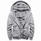 MANLUODANNI Kapuzenpullover Herren, Dicker Hoodie Men's Pullover Jacke Sweatjacke Kapuzenjacke Classic Hoodies Sweater Langarm Casual Kapuzenpulli mit Fleeceartig-Innenseite Warm Grau L