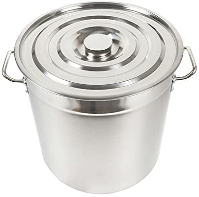 Cacerola para sopas 201 de acero inoxidable con tapa, 35L/50L/70L