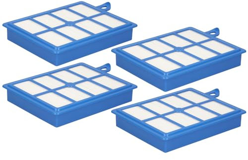 McFilter - 4x Hepafilter Filter geeignet für AEG VX6-9, VX9-2-ÖKO, Ersatz für AFS1W EFH12 EFS1W, VX6-9, LX7-9, Philips Staubsauger Filter FC8038/01 FC9150 Staubsauger Ersatzfilter, Hepa-Filter