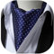 HISDERN Krawattenschal Marine Herren Hochzeit Ascot Krawatte Gepunktete Elegant Business Halstuch