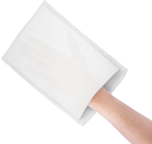 SOFEX Einmal Waschhandschuhe 15x22 cm, 100 Stück - Für Erwachsene & Kinder, Intimpflege, Baby & Kinder Waschlappen, Pflege & Kosmetik- Reisfester Soft-Vliesstoff, Hygienisch, Latexfrei, Universalgröße