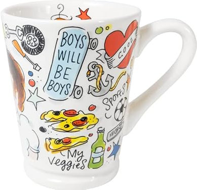 Blond Amsterdam XL Becher The Man 0,5L Mazagranform – Handbemalt – Geschenk für Männer – BBQ, Sport & Gadgets