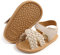 RVROVIC Baby Jungen Mädchen Sandalen Premium Weiche Anti-Rutsch Gummisohle Säugling Sommer Outdoor Schuhe Kleinkind Erste Walker,5-Apricot, 0-6 Monate