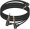 SinLoon Cable TS doble de 6,35mm a 3,5mm, ángulo recto de 90 grados, Cable divisor de Audio macho a macho de 1/4 a 1/8 pulgadas, Compatible con ordenador portátil (5,9FT)