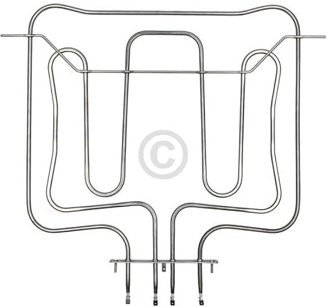LUTH Premium Profi Parts Chauffage Chaleur supérieure Gril 1100+1800W compatible avec Smeg 806890435 pour four
