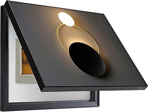 Hengqiyuan Copri Quadro Elettrico Decorativo | Cassaforte per Quadro Copri Contatore con Cornice Protezione e Stile per il tuo Quadro Elettrico,50x40cm