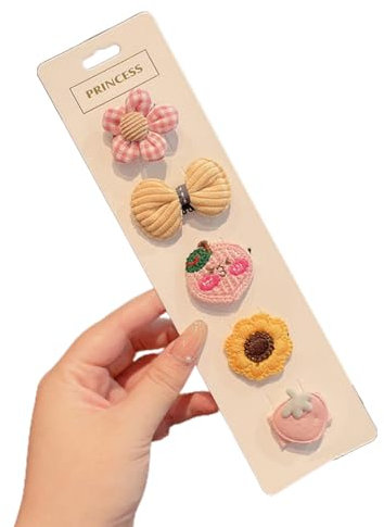 5 piècesMini bowknot épingle à cheveux pour-bébé épingle à cheveux-nouveau antidérapant jeune enfant Barrett accessoires de cheveux pour bébé fille à poils fins