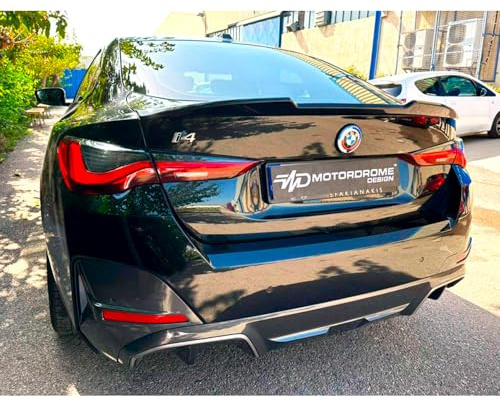 Motordrome Heckspoilerlippe passgenau | kompatibel mit BMW i4 G26 Limousine 2021- (PU)