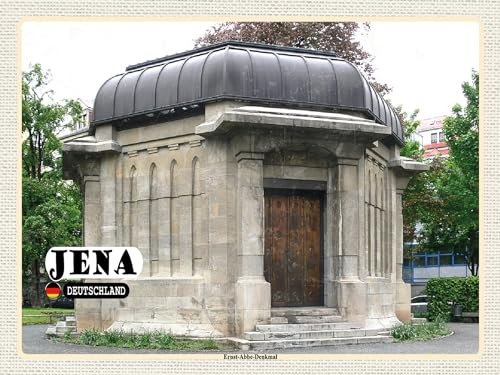 Blechschild 30x40 Jena Ernst Abbe Denkmal Wand Deko Cafe Sammler Geschenk