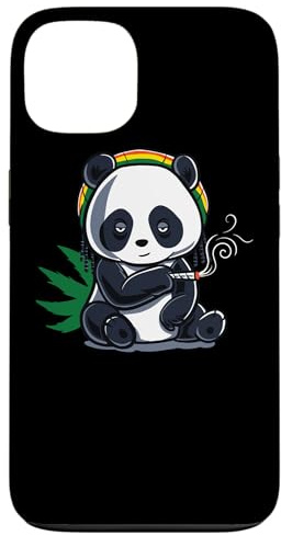 Panda Raucht Gras Marihuana Cannabis Weed Rastafari Kiffer Hülle für iPhone 13