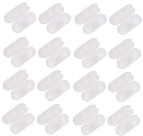 OUNONA 20pcs White Bead Curtain Accessories Bead Curtain Buckle Blind Ball Chain Connector Clips for Roman and Vertical Blinds Easy to Use