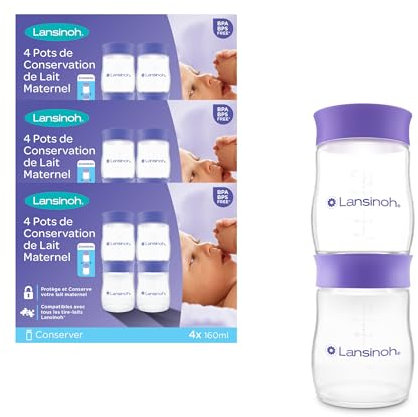 Lansinoh I Pots de conservation du lait maternel x12