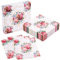 RUSPEPA 50 Stück elegante Blumenservietten – Einwegserviette aus 3-lagigem Papier, perfekt für den täglichen Gebrauch und zum Ausstellen – 16,5 x 16,5 cm/33 x 33 cm (aufgeklappt)